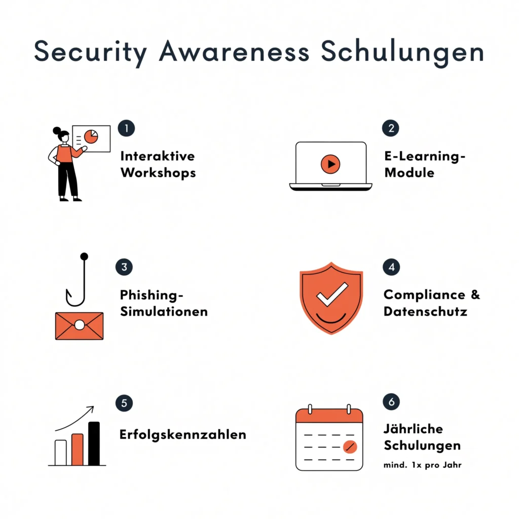 Sechs Bausteine wirksamer Security Awareness Schulungen im &Uuml;berblick