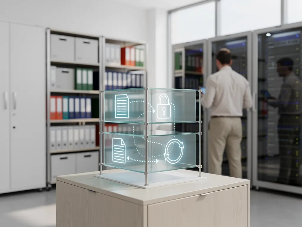 DMS-Funktionen f&uuml;r Versionskontrolle, Zugriffskontrolle und Audit-Trails im ISMS